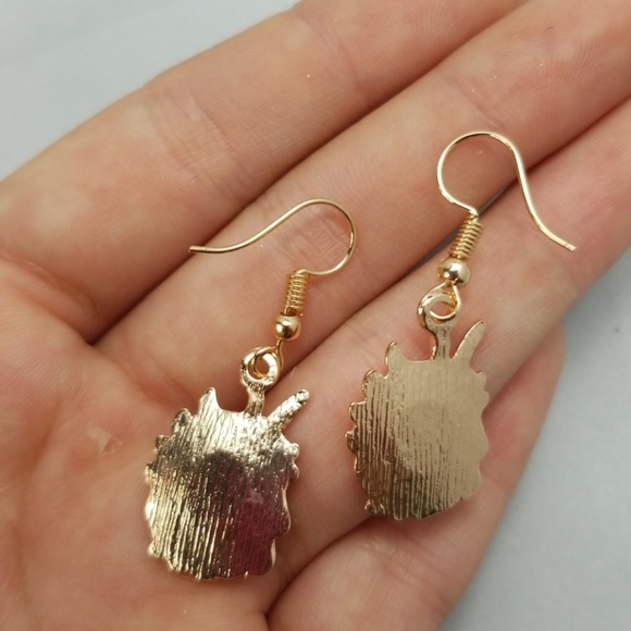 Unicorn earrings - Picture 3 of 3